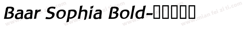 Baar Sophia Bold字体转换